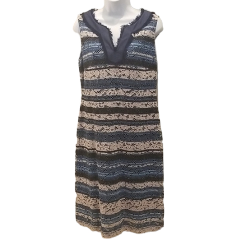 Karl Lagerfeld V neck sleeveless dress, size 10.